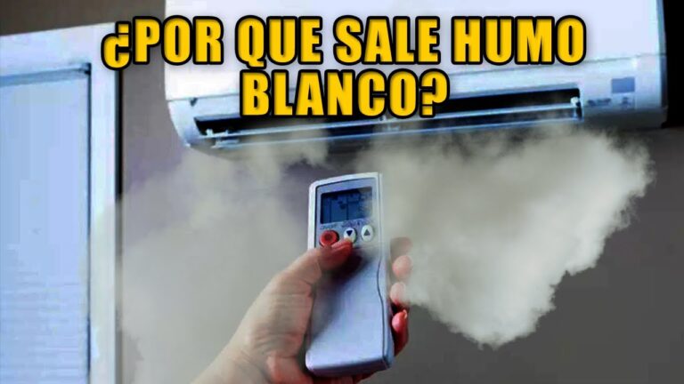 Solución al problema de humo blanco en el aire acondicionado