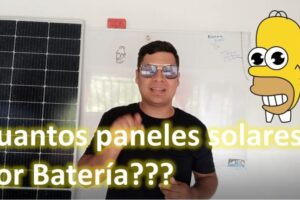 ¿Cuántos paneles solares necesito para cargar una batería de 200Ah?