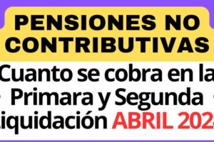 Calendario Pensiones No Contributivas 2024: Fechas de Cobro